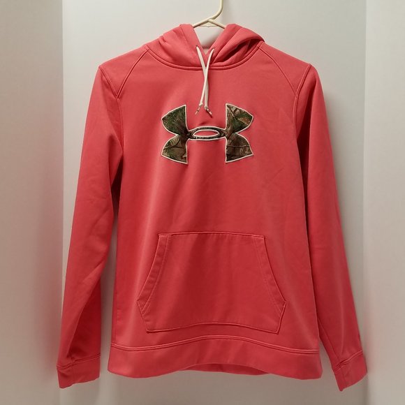 Under Armour Pink Coldgear Storm Armour Fleece® Hoodie w/ Realtree Logo - Picture 6 of 16